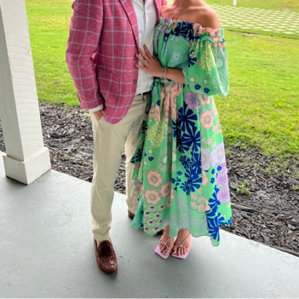 Floral Off-Shoulder Maxi Dress